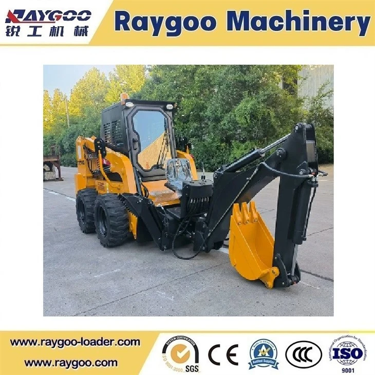 Skid Steer Loader with Front Digger